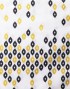 POLY COTTON PRINTED PREMIUM FABRIC 96" IN BLACK YELLOW
