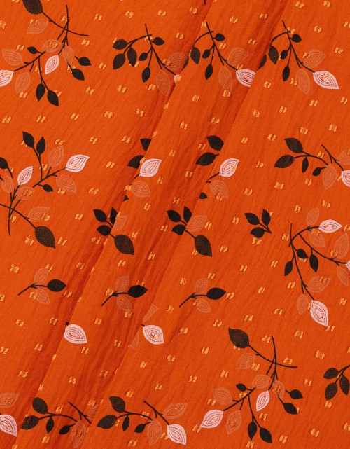 CEY EMBROIDERY PRINTED 58" (DES 1) IN ORANGE