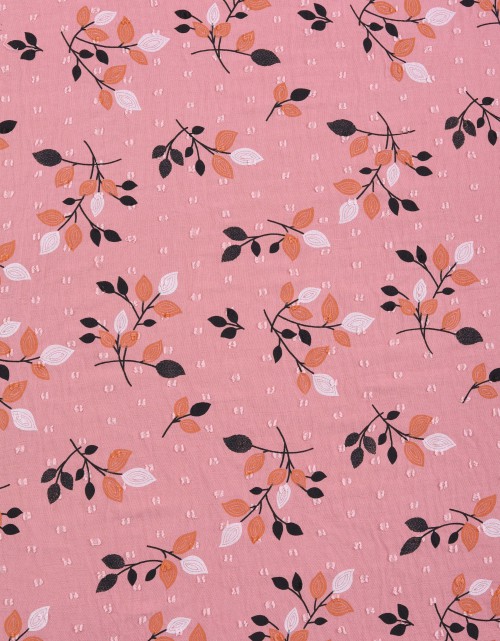 CEY EMBROIDERY PRINTED 58" (DES 1) IN DUSTY PINK