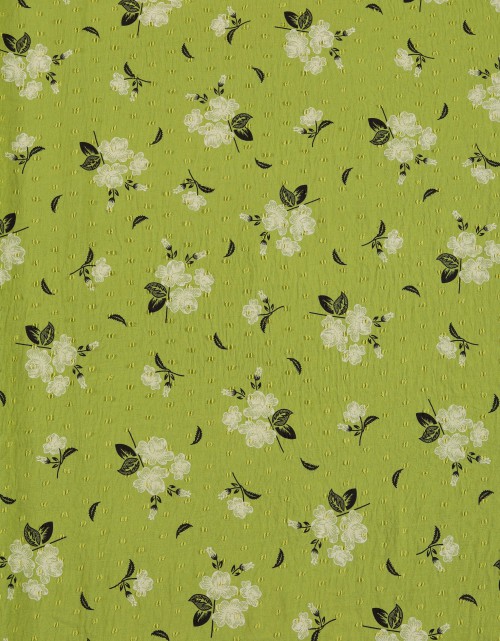 CEY EMBROIDERY PRINTED 58" (DES 2) IN GREEN APPLE