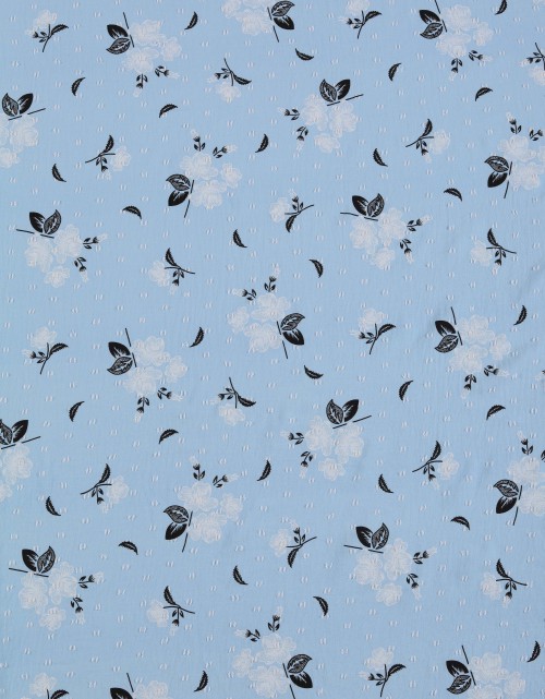 CEY EMBROIDERY PRINTED 58" (DES 2) IN BABY BLUE