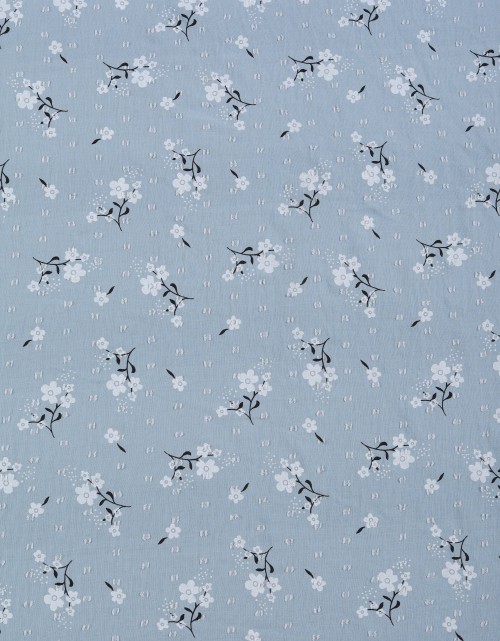 CEY EMBROIDERY PRINTED 58" (DES 4) IN BABY BLUE