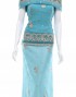 (NEW) CHIFFON STONE SULAM SATYAM 45'' (DES 5) IN TURQUOISE