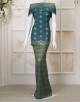 SONGKET MATCHING (DES 2) IN TEAL GREEN
