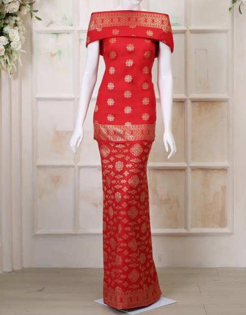 SONGKET MATCHING (DES 4) IN RED