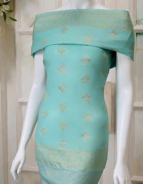 SONGKET MATCHING (DES 6) IN TURQUOISE