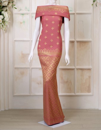 SONGKET MATCHING (DES 5) IN DUSTY PINK