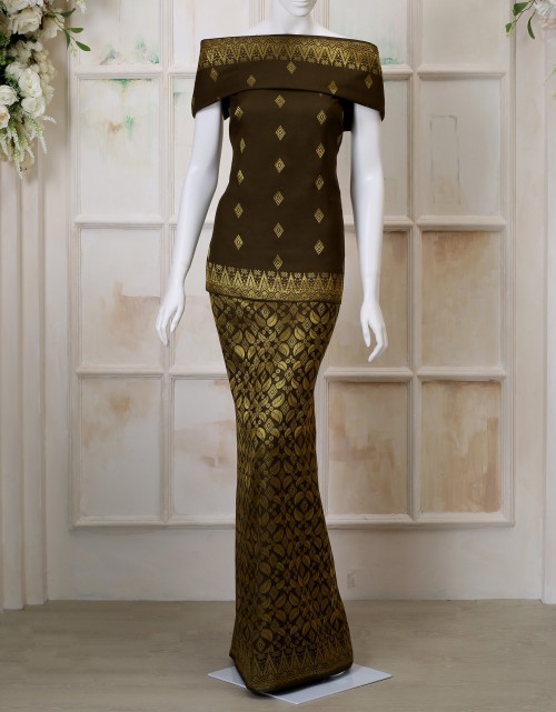 SONGKET MATCHING (DES 8) IN COFFEE BROWN