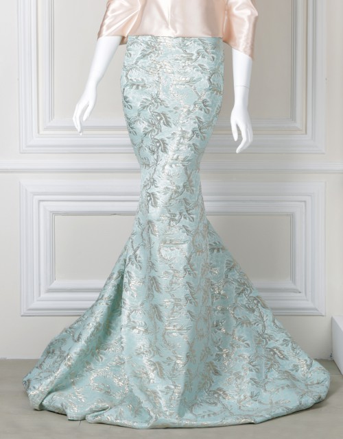 BROCADE PRINTED EXCLUSIVE 60" (DES 3) IN TURQUOISE