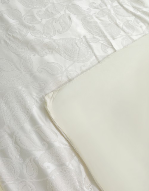 BEDSHEET COTTON JACQ LACE PEARL SI/E - KING (DES 1) IN LIGHT YELLOW