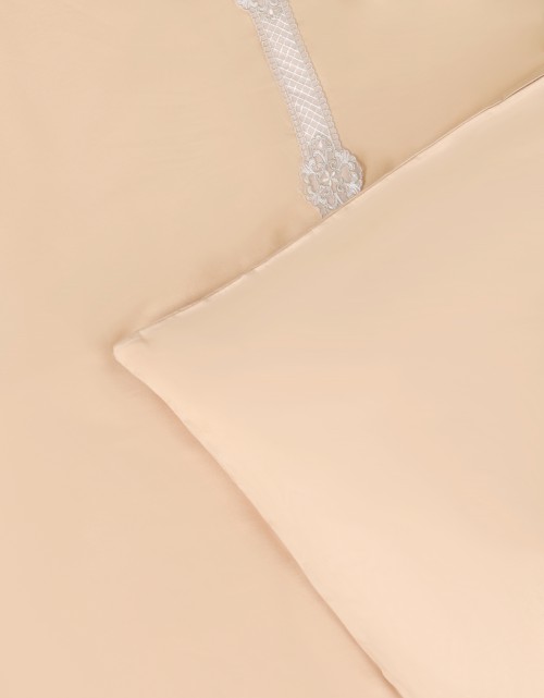 BEDSHEET COTTON LACE PEARL SI/E - KING (DES 4) IN GOLD SAND