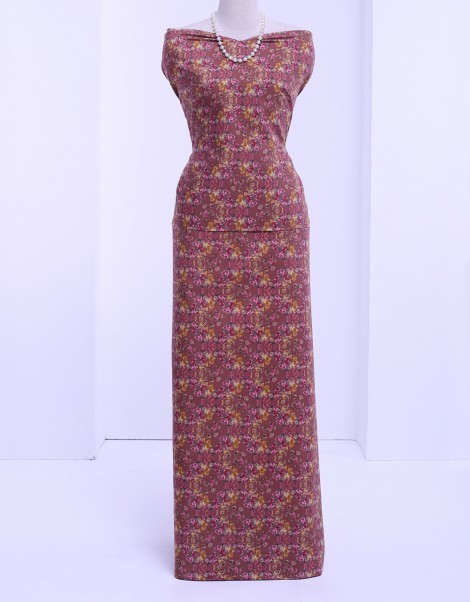 JAPANESE COTTON PRINTED J.MODA 45'' (DES 3) IN DUSTY BROWN