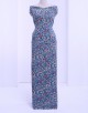 JAPANESE COTTON PRINTED J.MODA 45'' (DES 5) IN DUSTY BLUE