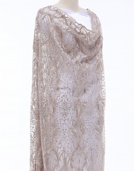 CADE SEQUIN LACE IN NUDE