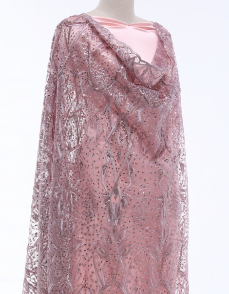 CADE SEQUIN LACE IN DUSTY LAVENDER