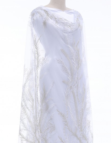 LUCIA STONED LACE (DES 3) IN WHITE