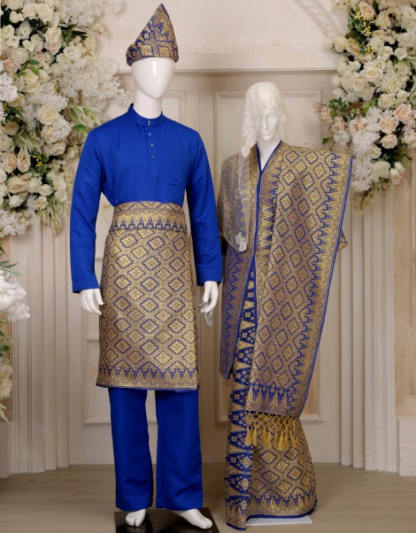 SONGKET SUIT 8 IN EGYPTIAN BLUE